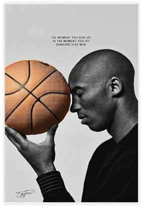 FSGHE Poster, Motiv: Basketball Superstar Kobe Bean Bryant, 130, Leinwandposter, Wandkunst, Dekordruck, Bild Gemälde für Wohnzimmer, Schlafzimmer, Dekoration, ungerahmt, 30 x 45 cm (12 x 18 inch)