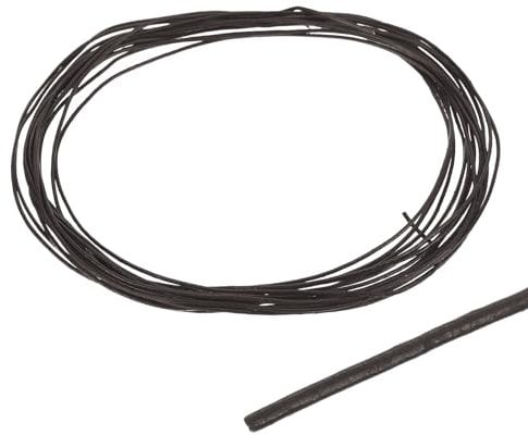 DMiotech 1mm Brown Leather Cord, 5m(5.5 Yards) Round Leather Rope Lace Leather Strings for Crafting Necklace Bracelet Beading Jewelry Making DIY Projects