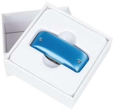 7 Löcher C-Ton Mundharmonika Holzblasinstrument Diatonische Harfe Pop Blues Rock Folk Mundharmonika klassische Mundharmonika(Blue)