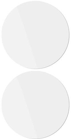 KONTONTY 2 Piezas Espejo Acrílico Redondo Dorado Accesorio Foto Joyería Cosméticos