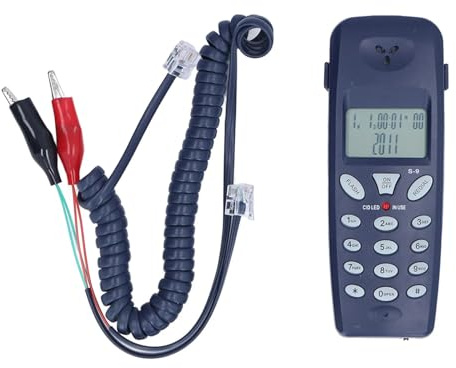YHAILI Kabelgebundene Telefone, multifunktionaler Telefonleitungstester, Telefon für Anrufanzeige, Leitungstests und Gespräche