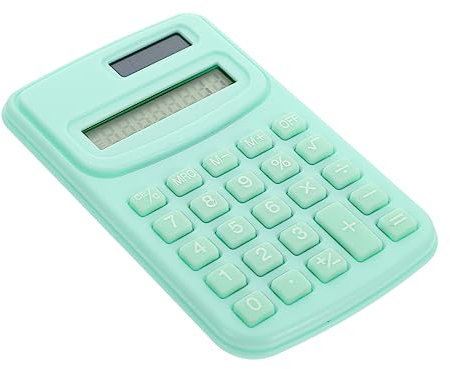 Angoily Tragbarer Taschenrechner Mini Bunter Taschenrechner Schreibtisch Taschenrechner-Desktop Taschenrechner Basic Tragbarer Basisrechner Intelligenter Rechner Einfach Plastik Grün