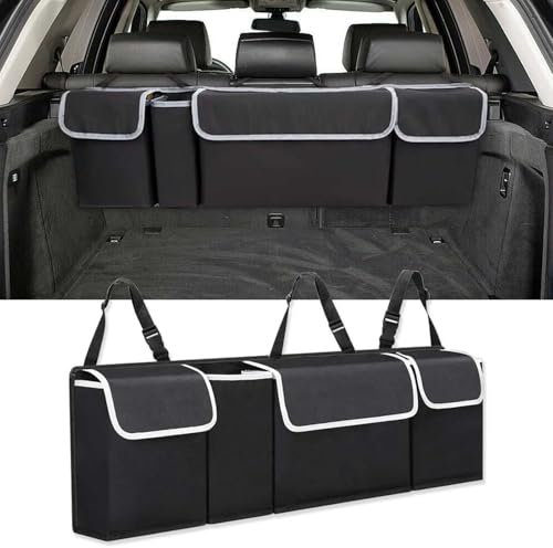 WBWBB Bolsa Organizadora para Maletero para VW T6 T5 Multivan/Caravelle/Transporter 2016-2023, Impermeable y Plegable con Divisores para Accesorios Interiores Tejido Oxford