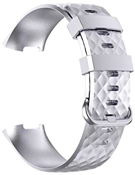 BXSUKEYOU Banda di Guardia Sport TPU Morbida Adatto a Fitbit Charge 3/4 Smart WatchDureble Strap Wristband Fit per Fitbit Charge 3 Charge 4 Watch Accessory Watch Strap