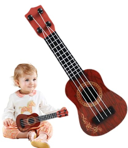 Ukulele für Kinder, robuste Mini-Gitarre, stoßfestes Kunststoff-Design | Musik-Starter-Spielzeug für junge Schüler | Kinderinstrument für Reisen