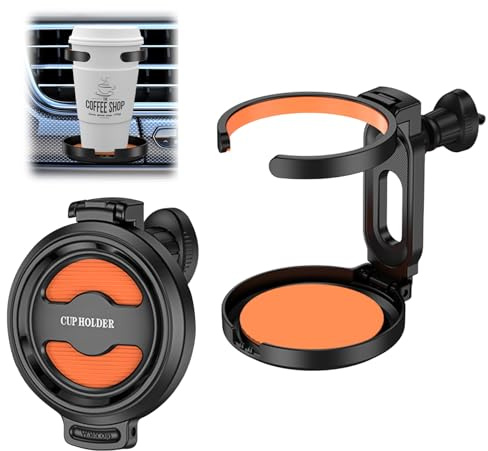 MIPIACE 2 Piezas Portavasos Plegables para Automóvil Plegable Car Cup Holder Porta Bebidas Auto Ventilación Soportes para Bebidas de Coche para Tazas De Café Bebidas Tazas Té Botella Latas De Bebidas