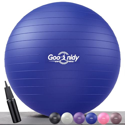 Goonidy Weich Gmnastikball Schwangerschaft Gummiball Balance Yoga Ball | Sitzball Büro Ergonomisch Medizinball Bal Hüpfball Riesenball Balancegeräte Fitnessball Gymnastik Gymnastikbälle & Zubehör