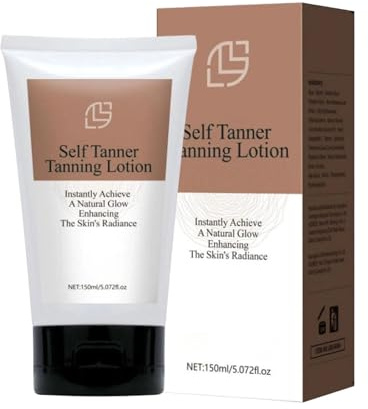 Selbstbräuner Lotion für Gesicht und Körper, Natürliche und Gleichmäßige Bräune mit Feuchtigkeitspflege, Sanfte Bräunung und Geschmeidige Haut, Langanhaltendes Ergebnis (1pc)