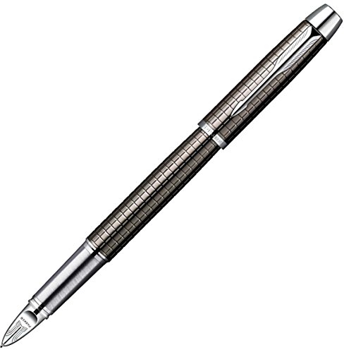 Parker IM Premium Deep Gun Metal Chiselled Fine Nib 5th Technology Pen - Gift Boxed