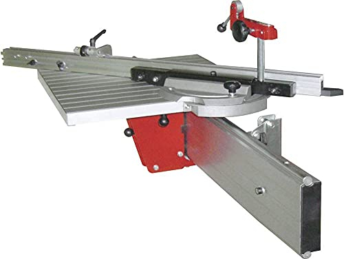 HOLZMANN MASCHINEN - h010560001 Aluminium Transportwagen, 505 x 480 mm, 1500 mm Ausziehbarer Aluanschlag, 840 mm Verfahrweg, 1205 mm Führungsschiene, ± 45° Winkeleinstellung, 18 kg Tragfähigkeit
