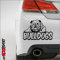myrockshirt French Bulldog Aufkleber 25 cm, Autoaufkleber, Wandtattoo, Fliesenaufkleber, Tattoo, Vinyl, Realistisch, Sticker