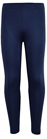 A2Z 4 Kids Girls Plain Legging Dance Fashion Leggings - New Legging Navy 9-10