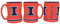 Illinois Fighting Illini Kaffeetasse – 400 ml geformtes Relief – New UPC