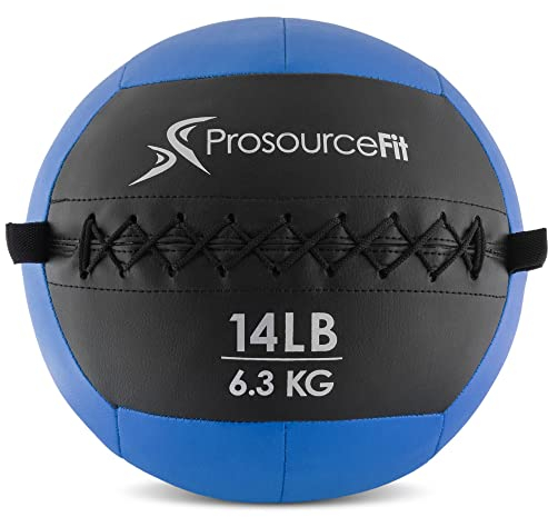 ProsourceFit Unisex – Erwachsene Weiche Medizin Ball, Blue 14 LB, Einheitsgröße