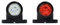 2x G LED LKW Begrenzungsleuchten 12V/24V Positionsleuchten Anhänger Rot Weiß