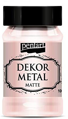 Zita`s Creative Dekorfarbe Dekor Metal 100ml - Rosegold. Möbel- und Heimdekorationsfarbe, Metallfarbe