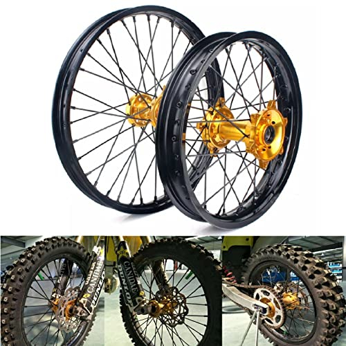 TARAZON 21 19 Radsatz Felgen Radnabe Wheels für Suzuki RMZ 250 2007-2022 RMZ 450 2005-2022