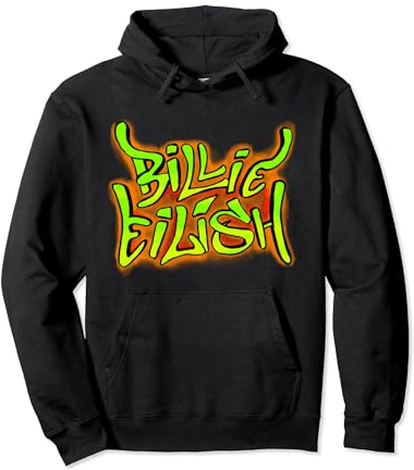 Billie Eilish Official Graffiti Logo Pullover Hoodie