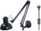 ACMHNC Industrielle Vintage Wandlampe,Ausziehbar Wandleuchte Mit Schalter,Rustikal Innen E27 Schwarze Swing Arm Wand Lampe Wohnzimmer Schlafzimmer Wandlicht Flexible Leselampe,Links/Rechts Schwenkbar