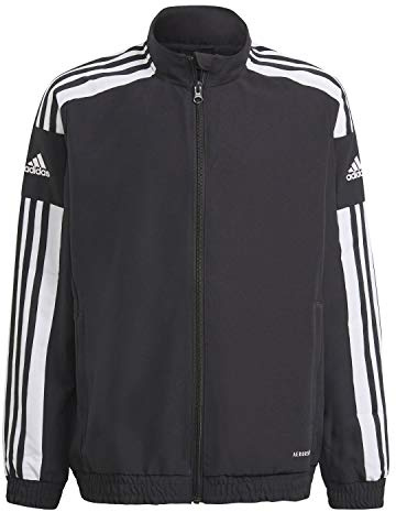 adidas Unisex Kinder Squadra 21 Presentation Jacket, Black / White, 11-12 Years