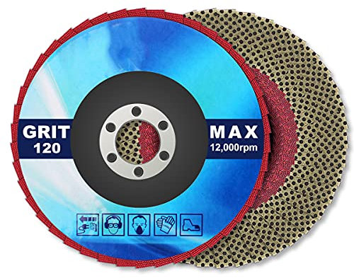 Disque de ponçage diamant de 10,2 cm - Grain 120 - Ponceuse pour carrelage, pierre, marbre, béton, granit, céramique, verre - 1 pièce