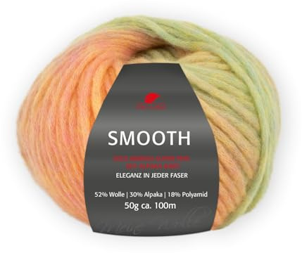 PRO LANA Smooth - Farbe: Mandarin Color (82) - 50 g/ca. 100 m Wolle
