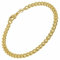 trendor Herren-Armband Gold 333/8K Flachpanzer Breite 4,7 mm zeitloser Armschmuck für Damen und Herren, wunderschöne Geschenkidee, 51875-21 21 cm