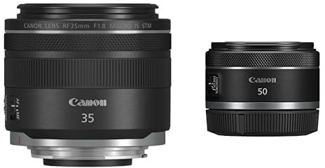 CANON Objectif RF 35mm f/1.8 MACRO IS STM & Objectif RF 50mm f/1.8 STM