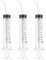 3 PCS Dental Irrigation Syringe 12cc Disposable Graduated Cleaning Oral Irrigator With Curved Tip for Tonsil Stones - Feeding Injection Tool