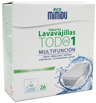 Tableta Lavavajillas Todo En Uno Mimidu ECO 26 dosis