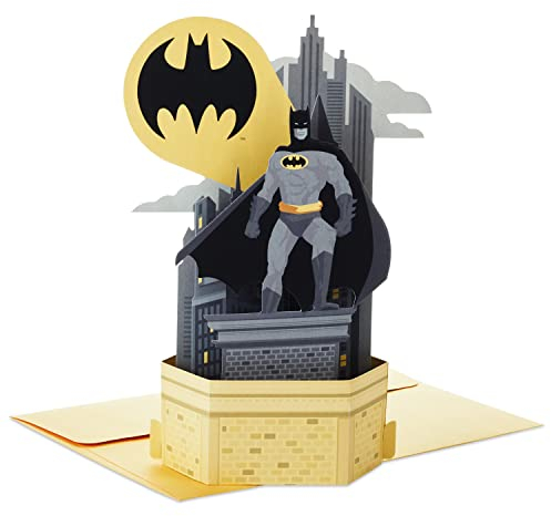 Hallmark Batman Pop Up Geburtstagskarte für Ihn (Heroic Day) Paper Wonder 3D Karte