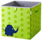 LIFENEY meets Die Maus Aufbewahrungsbox mit Streuprint für Kinder – Box mit dem beliebten Elefanten zum Verstauen von Spielzeug – 33 x 33 x 33 cm passend für klassische Würfelregale