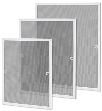 SUBTLETY 120×140cm Fliegengitter Fenster mit Alurahmen Rahmen Insektenschutz Fensterrahmen Ohne Bohren Fliegennetz Fenster Insektenschutzgitter Schneidbar Mückengitter Fliegenschutz (Weiß)