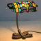 Uziqueif Bankerlampe, Bankers Lampe, Schreibtischlampe Vintage, Tiffany Style Tischlampe, Lampenschirm Glas, Metall Basis, Tischleuchte Für Büro