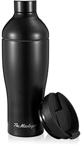 The Mixologer Cocktail-Shaker & Tumbler | 540 ml Edelstahl-Getränkemixer mit integrierten Messungen, auslaufsicheres Design & Vakuumisolierung | Ideal zum Mischen von Whiskey, Cocktails und mehr |