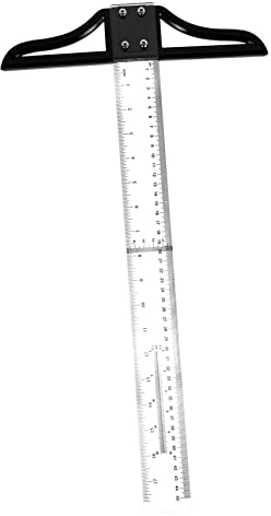 SOLUSTRE Design-lineal Herrscher Des Kunsthandwerks T Quadratische Holzbearbeitung Lineal Für Die Holzbearbeitung Lineal Zeichnen Abschlagplatz Zentimeter Lineal Einstellbar Büro Acryl