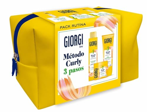 GIORGI Line - Kit de Iniciación al Método Curly en 3 Pasos | Set de Regalo para Rizos Espectaculares, 0% Alcohol, 0% Siliconas, 0% Sulfatos, Con Proteínas Vegetales y Aguacate - 950 ml