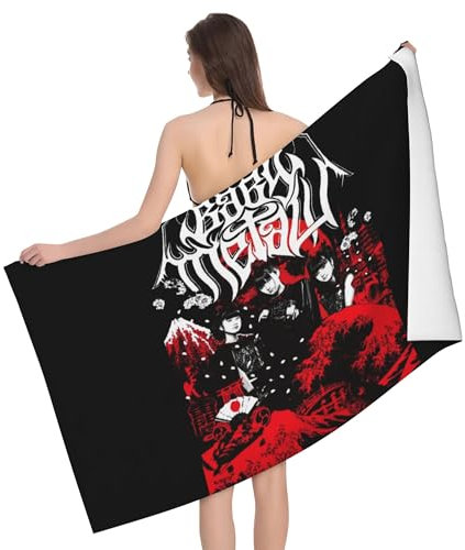 JALCH Babymetal Mikrofaser Multifunktions Handtuch für Beach, Fitness & Bad, Polyester/100%, 550 g/m², Einheitsgröße, Rechteckig