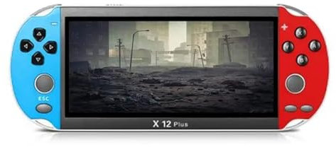 KINMRIS X12 Plus 7-Zoll-Großbildschirm-Handheld-Arcade-Spielkonsole 16G eingebaut 10000 Spielen