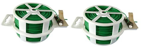 BESPORTBLE 2pcs Gardening Wire Cable Reel Garden Tie Grey Cable Ties for Plants Vines Shrubs