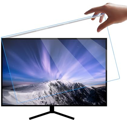 OSUKI Anti-Blaulichtfilter,Displayfilter für Computermonitore,Displayschutz für tragbare Computer,Abnehmbar,Anti-Glare Film TV Display Screen Protectors,14 bis 43 Zoll Universal,14 in(320 * 205mm)