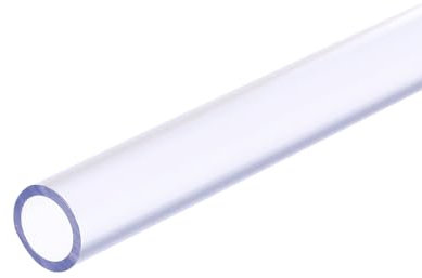 QUARKZMAN Tubo Rigido, Ttubo Trasparente PVC 12mm(1/2) ID 16mm(5/8) OD 14 Ad Alta Resistenza per Tubi Acqua, Acquario, Vasca per Pesci, Serra Giardino, Blu Chiaro