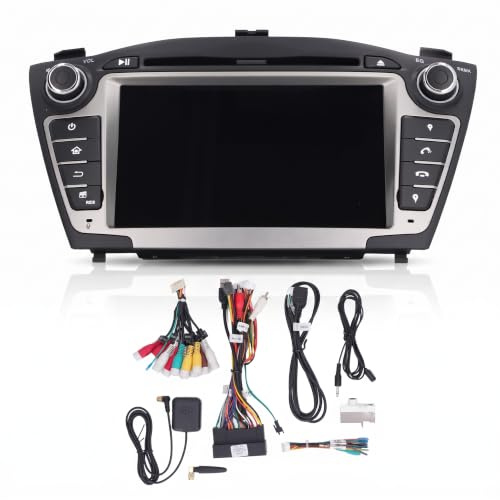 7in 2DIN Car Navigator Multimedia DVD CD Player Quad for 11, Compatible with IX35 2009‑2013, GPS Digital Media MP5 Player