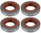 EMSea Lot de 4 joints d'huile de manivelle 9640 003 1195 compatibles avec débroussailleuse Stihl FS80 FS85 FS90 FS120 FS200 FS250 12 x 22,2 x 5 mm