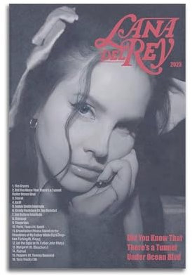 Lana Del Rey Wandposter Did You Know Th, Innendekoration für Bar, Restaurant, Wohnzimmer, 60 x 90 cm, ungerahmt