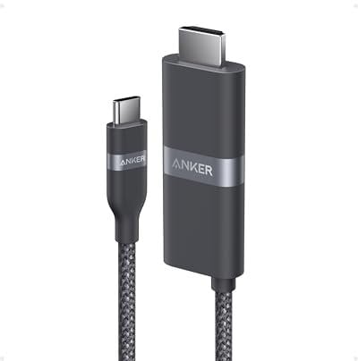 Anker Nano USB-C to HDMI Cable Adapter with PD Fast Charging Port, 4K@60Hz HDMI to USB-C Cable, Sustainable with Advanced Shielding, Thunderbolt 5/4/3, for MacBook, iPhone 16/15, HD TV (0,9m, 140W)