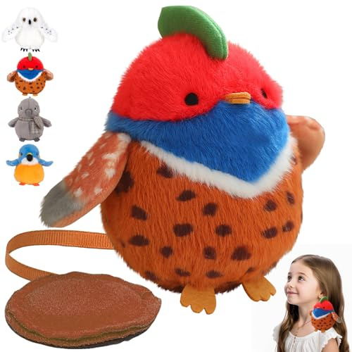 LUKIUP 1 Stück Magnetischer Shoulder Plüschpuppe - Niedliches Plüsch Kuscheltier mit Magnet-Design | Interaktives Spielzeug für Kinder & Erwachsene | Cosplay Accessoire & Daily Outfit Highlight
