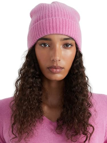Style & Republic Damen Klassische Kaschmir Mütze-Beanie aus 100% Cashmere, Deine kuschelige und warme Premium-Strickmütze für stilvolle Herbst und Winter-momente