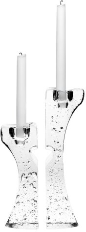 Kosta Boda Connect Candlestick, Set of 2