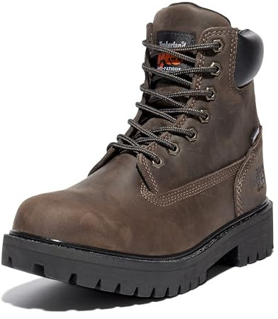 Timberland PRO Men's Direct Attach Six-inch Soft-Toe Boot, Brown Oiled Full-Grain,9 M
